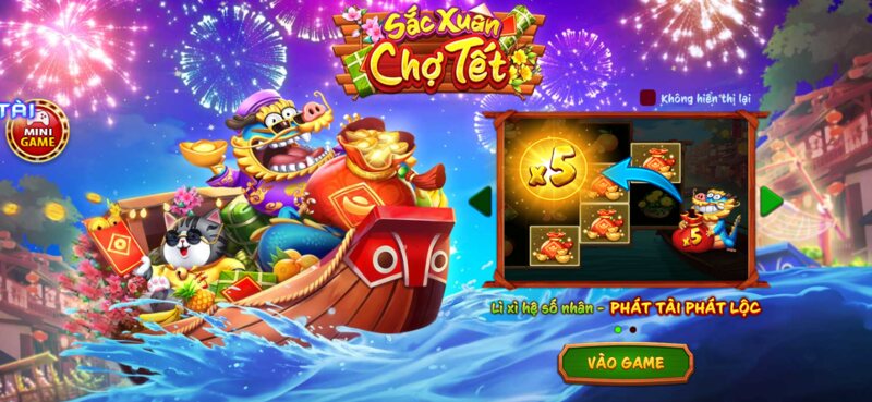 Săn Hũ Lộc Xuân - Nổ Hũ Sắc Xuân Chợ Tết Đón Tết No đủ